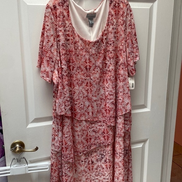 Y womens Catherine’s short sleeve stretch lined plus size dress size 4X. NWT - Picture 1 of 6